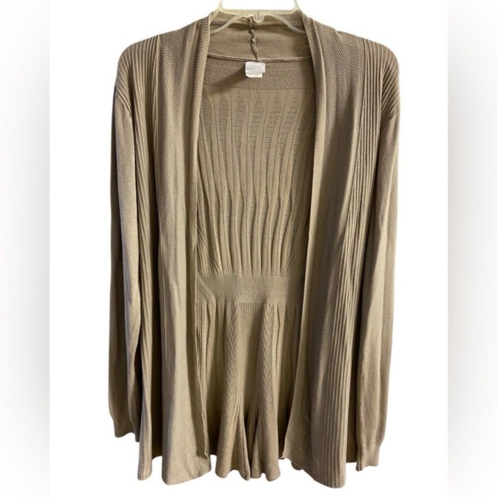 Anthropologie northern Angel Tan Women's Cardigan 1X